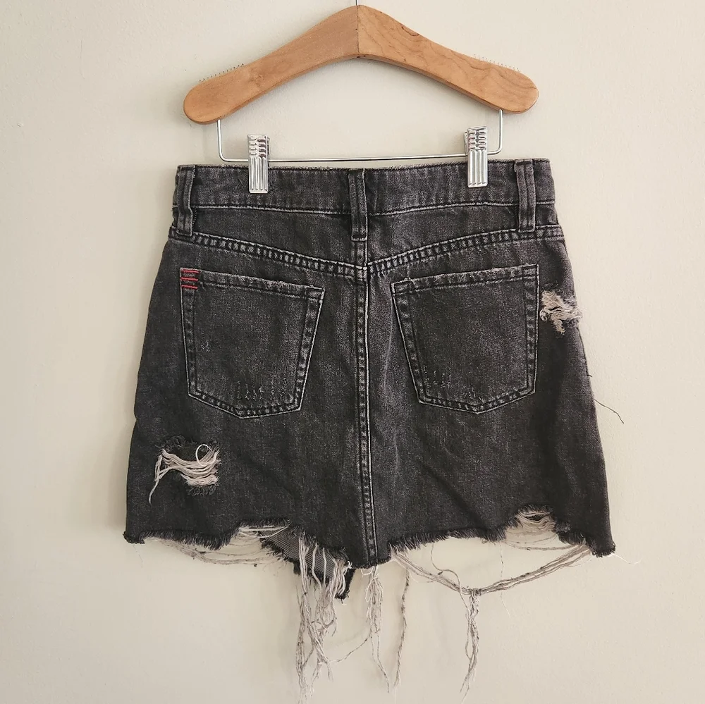 Urban Outfitters BDG Cut Off Denim Skirt - Picture 3 of 5